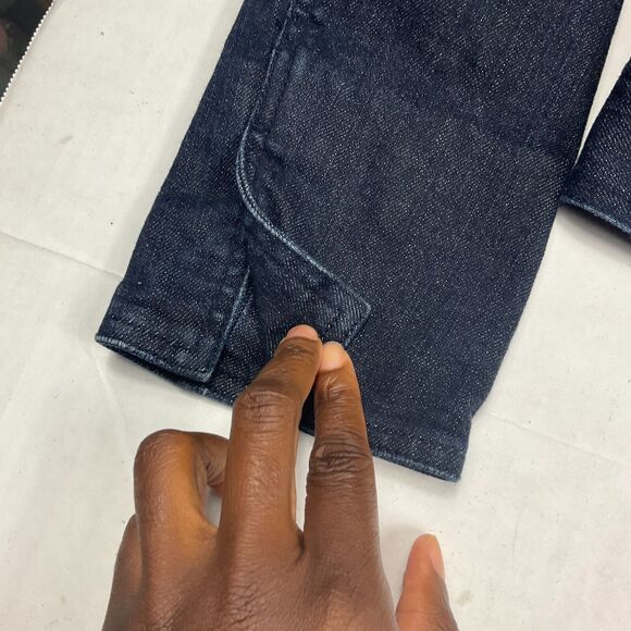 Talbots Dark Wash Denim Jean Jacket 4P Classic Cropped Fitted Preppy Minimalist - Picture 4 of 12